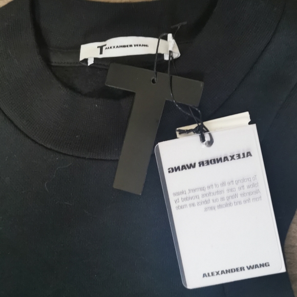 Black one sleeve crop sweater - Picture 4 of 6